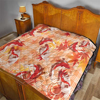 Orange Palaka Hawaii Aloha Quilt Koi Pond Mix Japanese Maple - Polynesian Pride