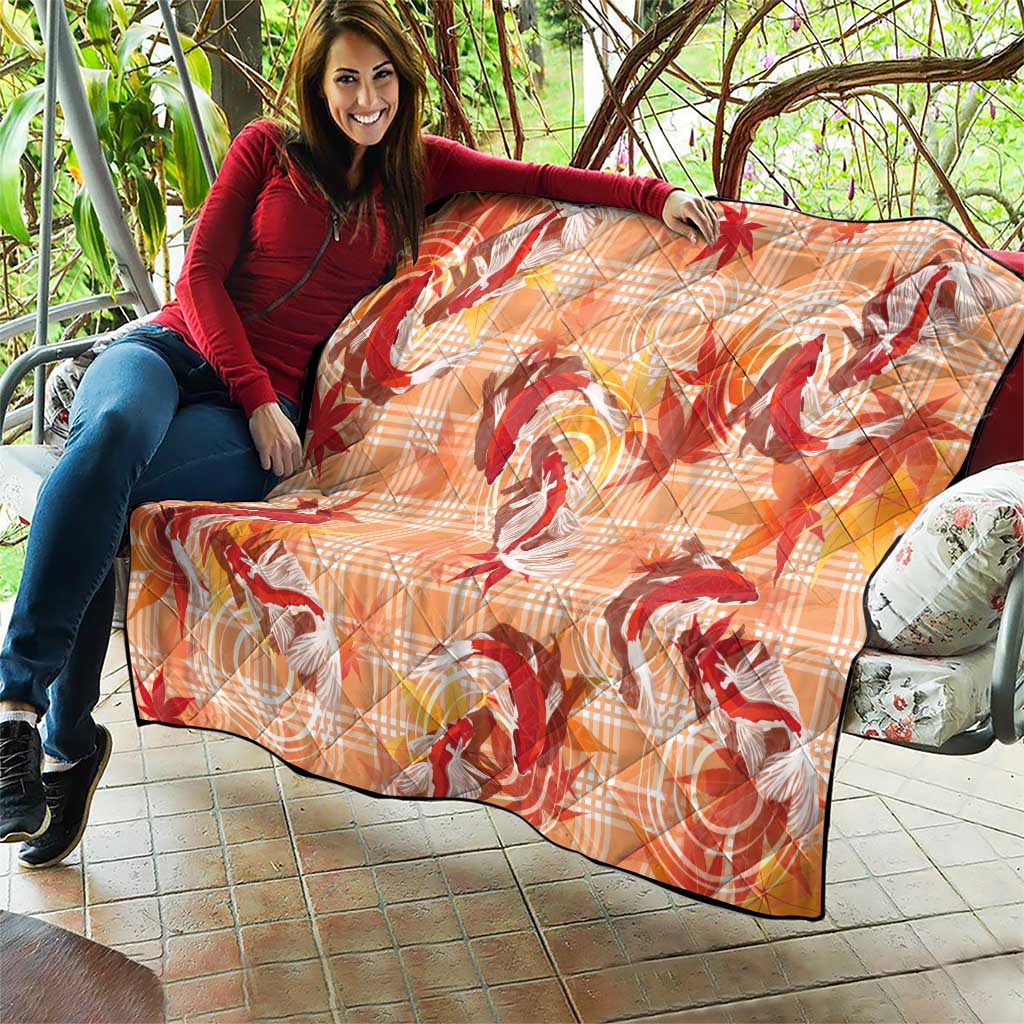 Orange Palaka Hawaii Aloha Quilt Koi Pond Mix Japanese Maple - Polynesian Pride