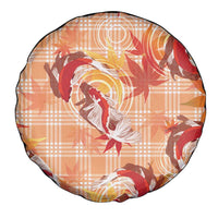 Orange Palaka Hawaii Aloha Spare Tire Cover Koi Pond Mix Japanese Maple - Polynesian Pride