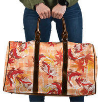 Orange Palaka Hawaii Aloha Travel Bag Koi Pond Mix Japanese Maple - Polynesian Pride