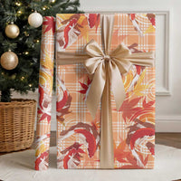 Orange Palaka Hawaii Aloha Wrapping Paper Koi Pond Mix Japanese Maple LT7 - Polynesian Pride