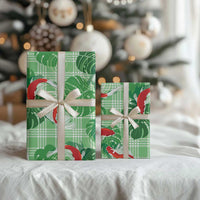 Lime Palaka Hawaii Aloha Wrapping Paper Koi Pond Mix Monstera LT7 - Polynesian Pride