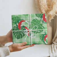 Lime Palaka Hawaii Aloha Wrapping Paper Koi Pond Mix Monstera LT7 - Polynesian Pride