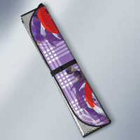 Lavender Palaka Hawaii Aloha Auto Sun Shade Koi Pond Mix Orchids - Polynesian Pride