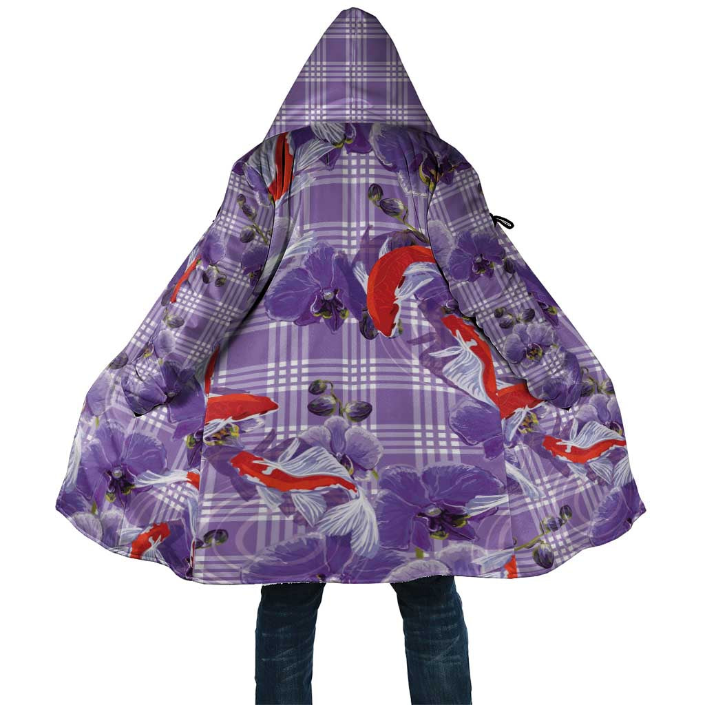 Lavender Palaka Hawaii Aloha Cloak Koi Pond Mix Orchids - Polynesian Pride