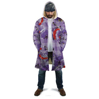 Lavender Palaka Hawaii Aloha Cloak Koi Pond Mix Orchids - Polynesian Pride