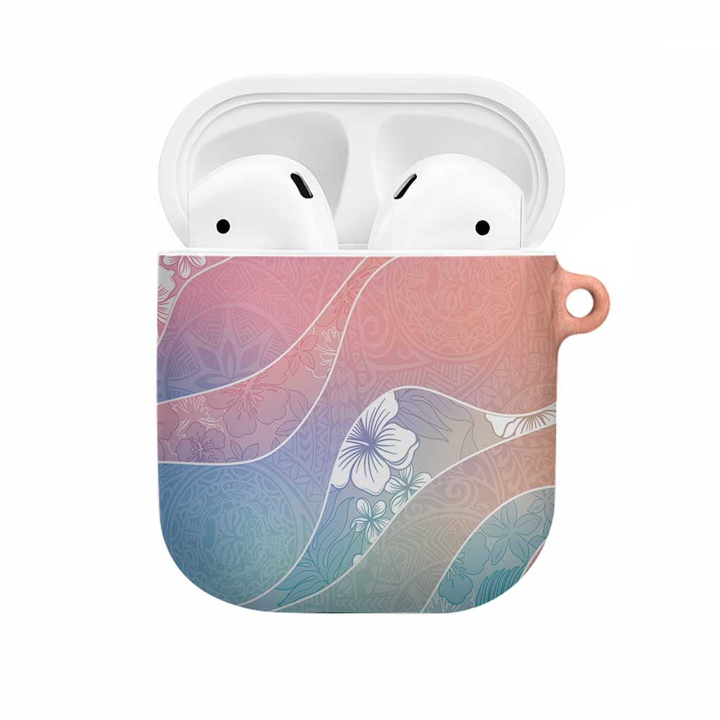 Aloha Hawaii Floral Tapa AirPods Case Patchwork Pastel Candy LT7 Pastel - Polynesian Pride