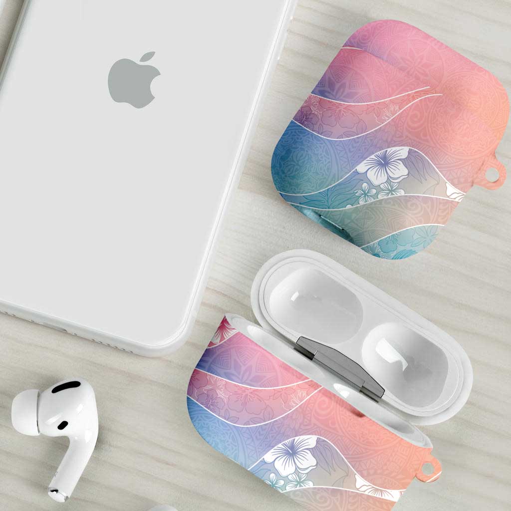 Aloha Hawaii Floral Tapa AirPods Case Patchwork Pastel Candy LT7 - Polynesian Pride