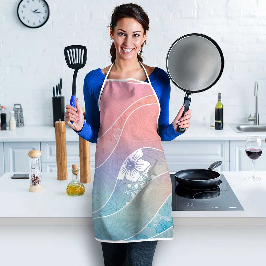 Aloha Hawaii Floral Tapa Apron Patchwork Pastel Candy LT7 - Polynesian Pride