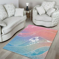 Aloha Hawaii Floral Tapa Area Rug Patchwork Pastel Candy - Polynesian Pride