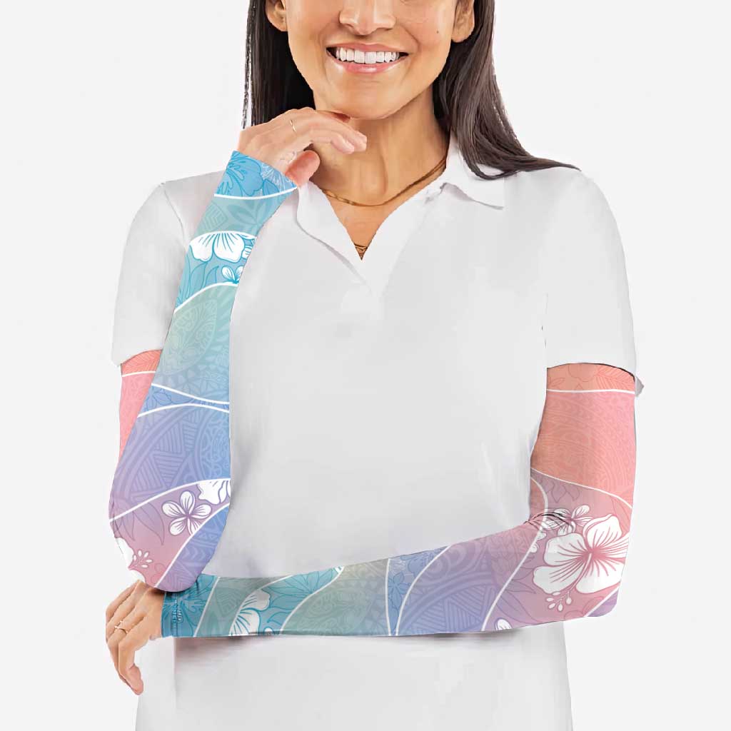 Aloha Hawaii Floral Tapa Arm Sleeves Patchwork Pastel Candy LT7 - Polynesian Pride