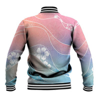 Aloha Hawaii Floral Tapa Baseball Jacket Patchwork Pastel Candy LT7 - Polynesian Pride