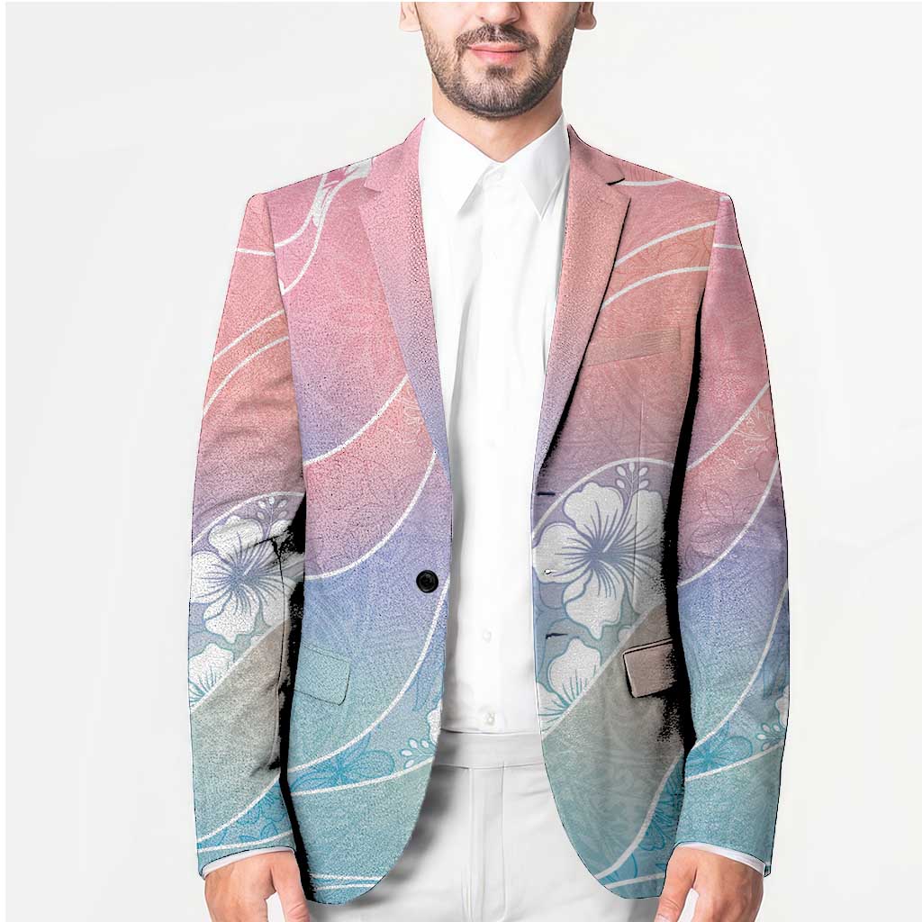 Aloha Hawaii Floral Tapa Blazer Patchwork Pastel Candy - Polynesian Pride