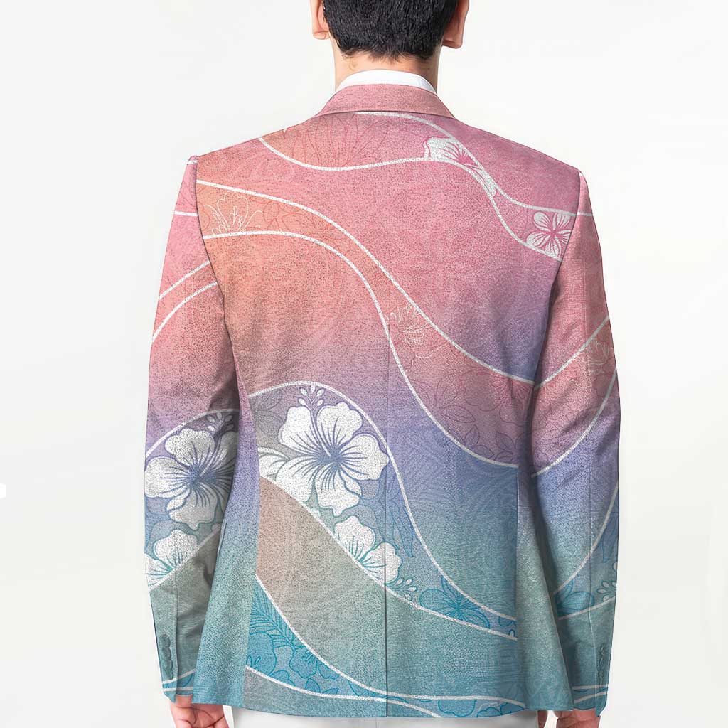 Aloha Hawaii Floral Tapa Blazer Patchwork Pastel Candy - Polynesian Pride