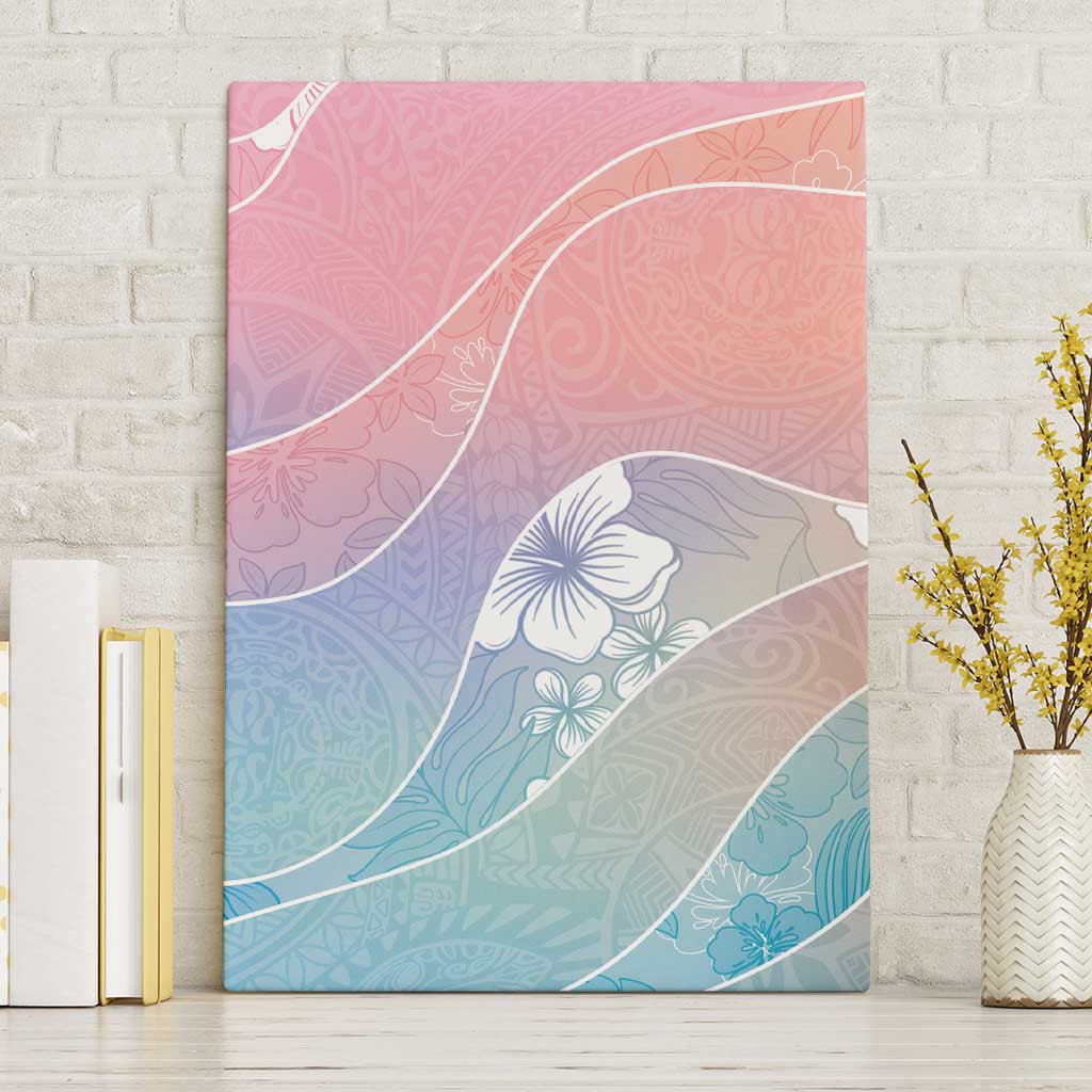 Aloha Hawaii Floral Tapa Canvas Wall Art Patchwork Pastel Candy LT7 Without Frame Pastel - Polynesian Pride