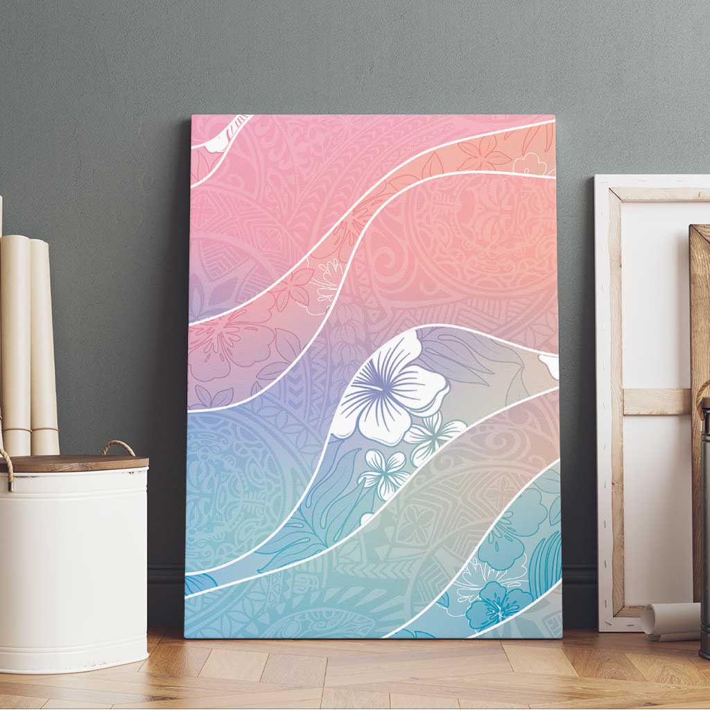 Aloha Hawaii Floral Tapa Canvas Wall Art Patchwork Pastel Candy LT7 - Polynesian Pride