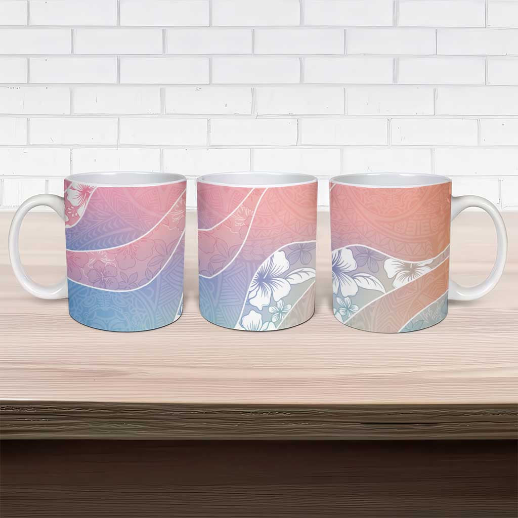 Aloha Hawaii Floral Tapa Ceramic Mug Patchwork Pastel Candy LT7 - Polynesian Pride