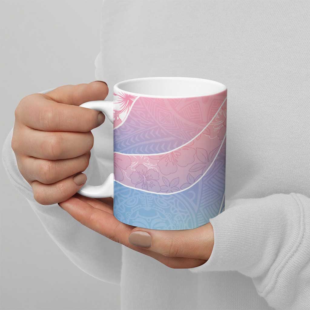 Aloha Hawaii Floral Tapa Ceramic Mug Patchwork Pastel Candy LT7 - Polynesian Pride