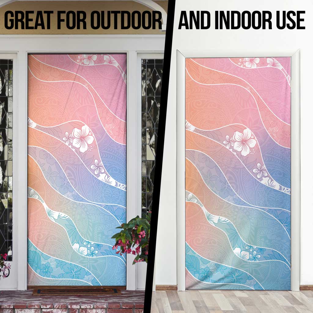 Aloha Hawaii Floral Tapa Door Cover Patchwork Pastel Candy LT7 - Polynesian Pride
