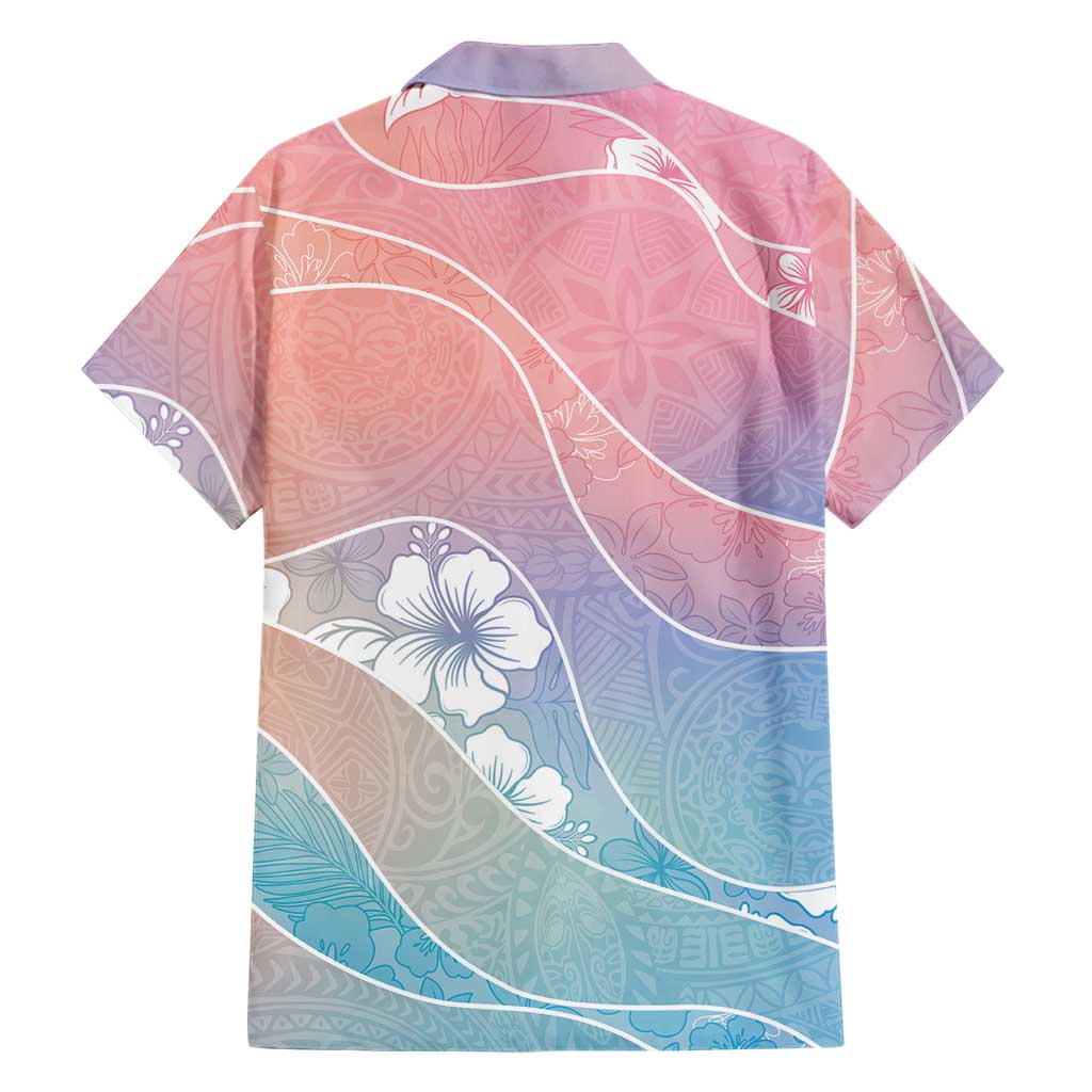 Aloha Hawaii Floral Tapa Family Matching Puletasi and Hawaiian Shirt Patchwork Pastel Candy LT7 - Polynesian Pride