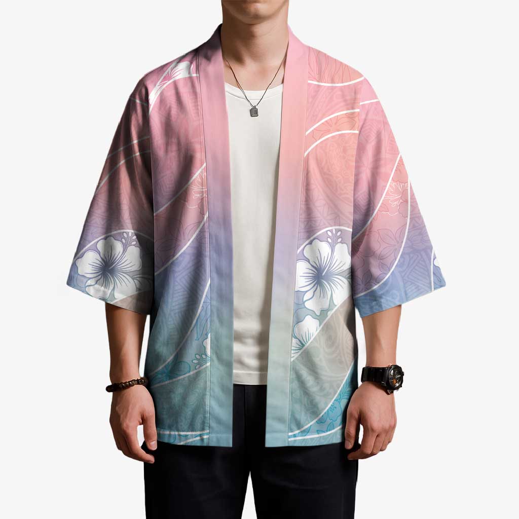 Aloha Hawaii Floral Tapa Kimono Patchwork Pastel Candy LT7 - Polynesian Pride