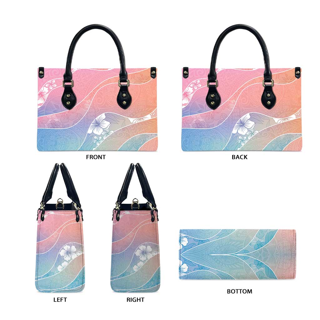 Aloha Hawaii Floral Tapa Leather Bag Patchwork Pastel Candy - Polynesian Pride