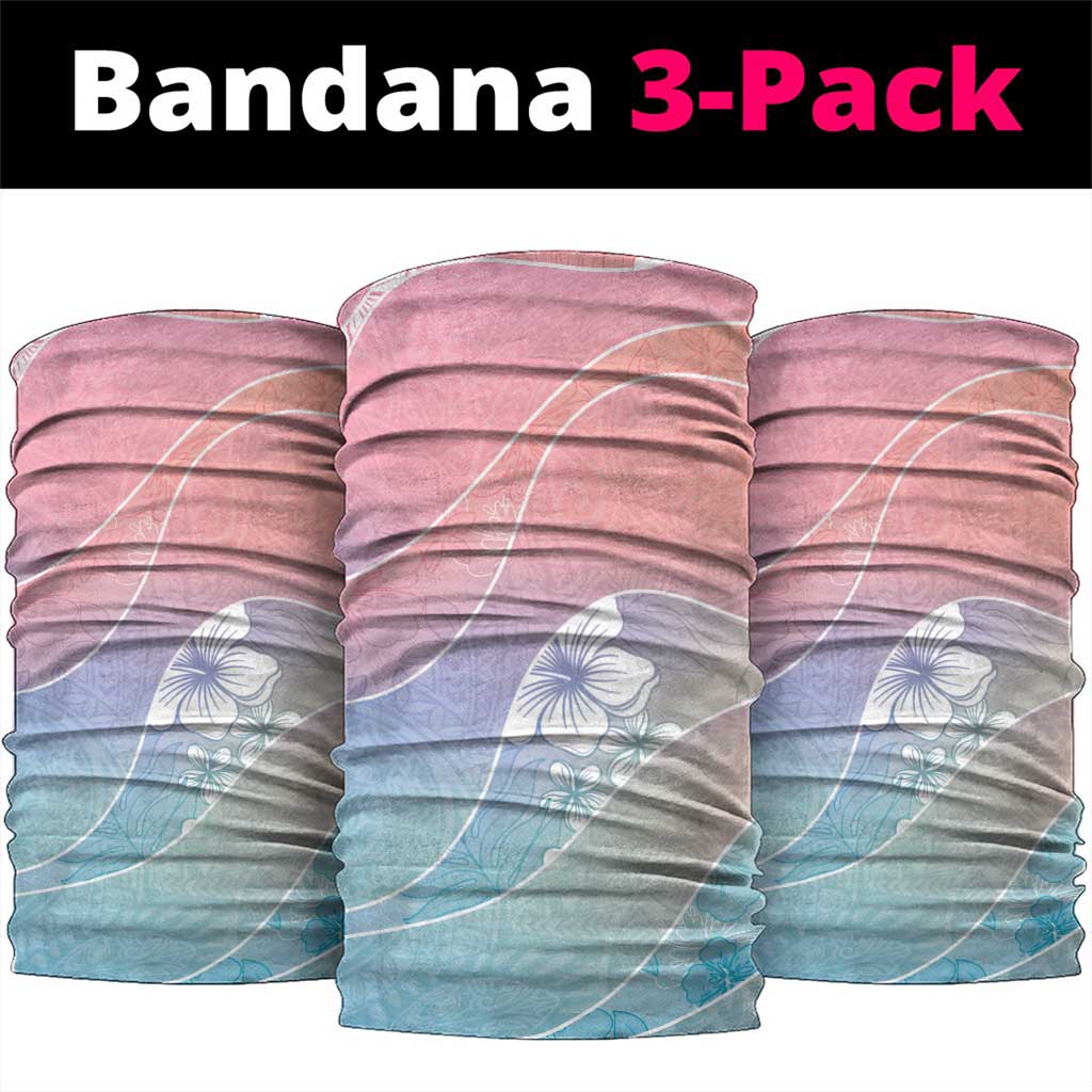 Aloha Hawaii Floral Tapa Neck Gaiter Patchwork Pastel Candy LT7 package One Size: 25*50cm Pastel - Polynesian Pride
