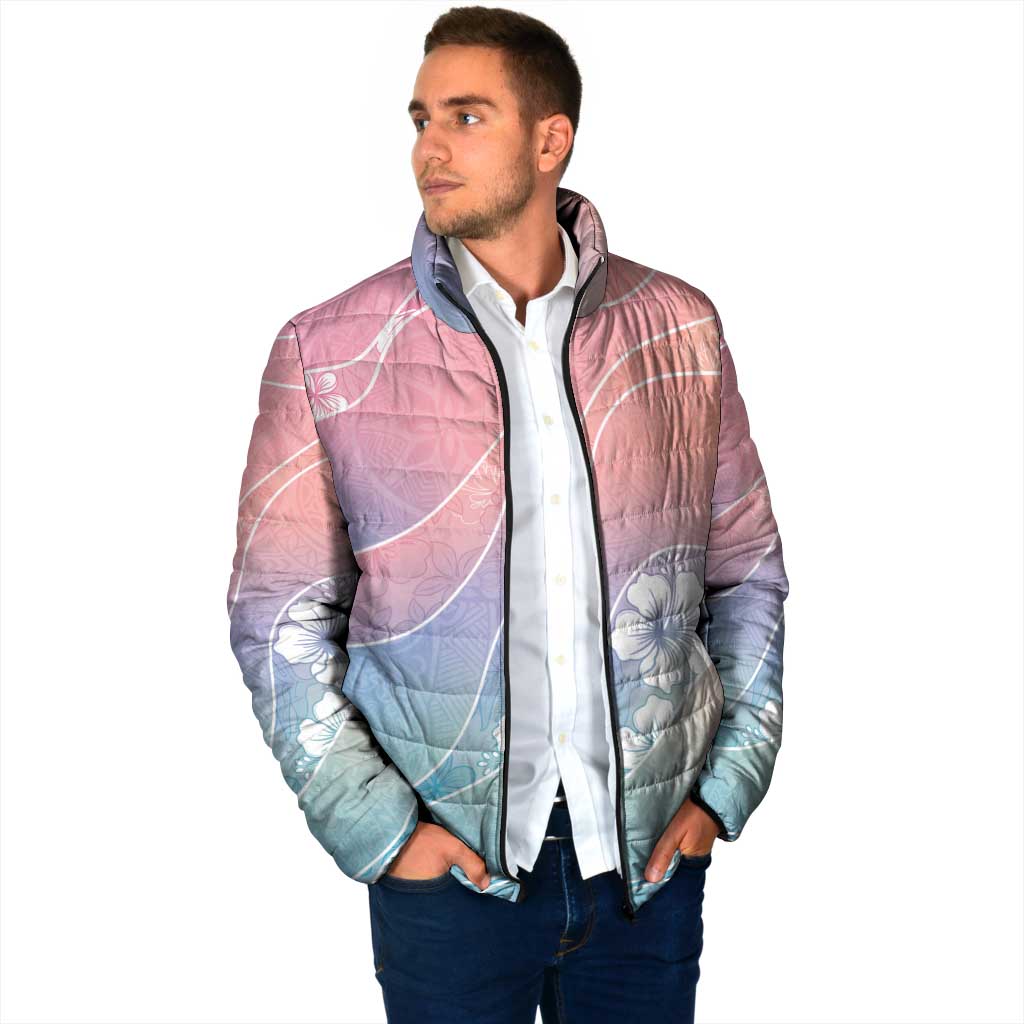 Aloha Hawaii Floral Tapa Padded Jacket Patchwork Pastel Candy LT7 - Polynesian Pride