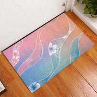 Aloha Hawaii Floral Tapa Rubber Doormat Patchwork Pastel Candy LT7 - Polynesian Pride