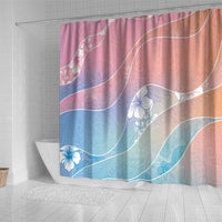 Aloha Hawaii Floral Tapa Shower Curtain Patchwork Pastel Candy - Polynesian Pride
