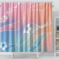 Aloha Hawaii Floral Tapa Shower Curtain Patchwork Pastel Candy - Polynesian Pride