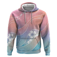 Aloha Hawaii Floral Tapa Zip Hoodie Patchwork Pastel Candy LT7 Pullover Hoodie Pastel - Polynesian Pride