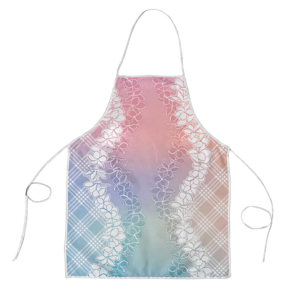 Hawaii Aloha Plumeria Lei Pastel Candy Palaka Apron LT7 Pastel - Polynesian Pride