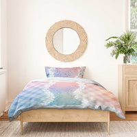 Hawaii Aloha Plumeria Lei Pastel Candy Palaka Bedding Set - Polynesian Pride