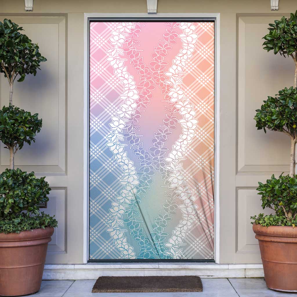 Hawaii Aloha Plumeria Lei Pastel Candy Palaka Door Cover LT7 Pastel - Polynesian Pride