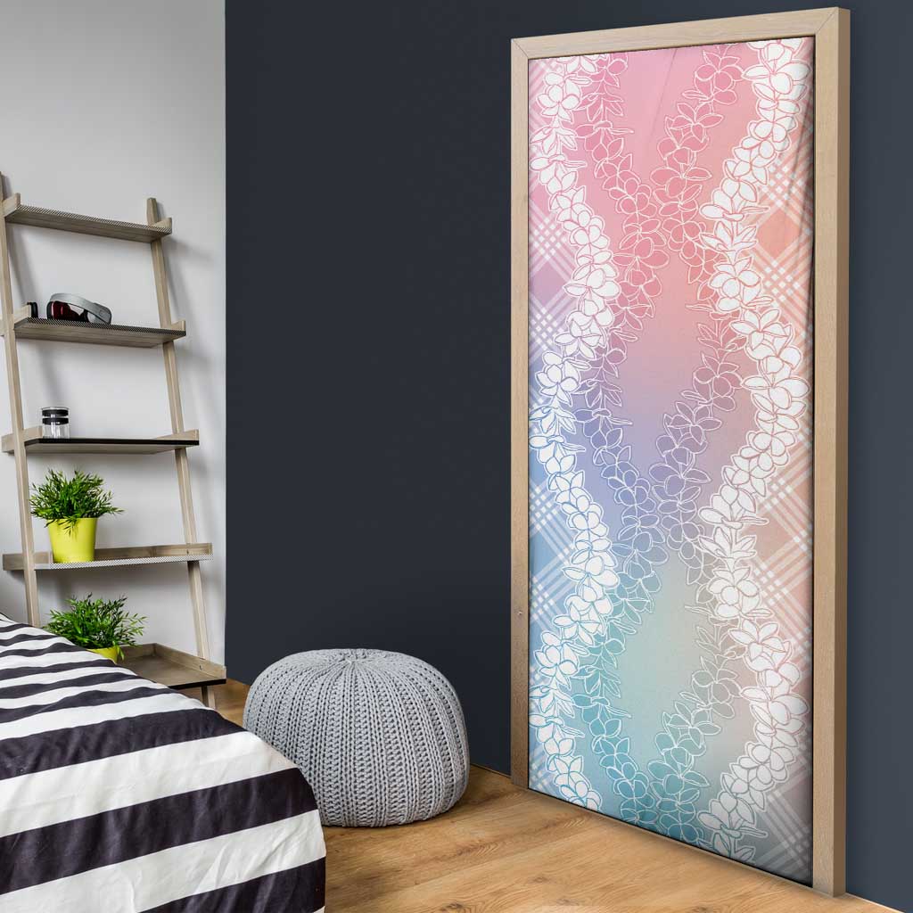 Hawaii Aloha Plumeria Lei Pastel Candy Palaka Door Cover LT7 - Polynesian Pride