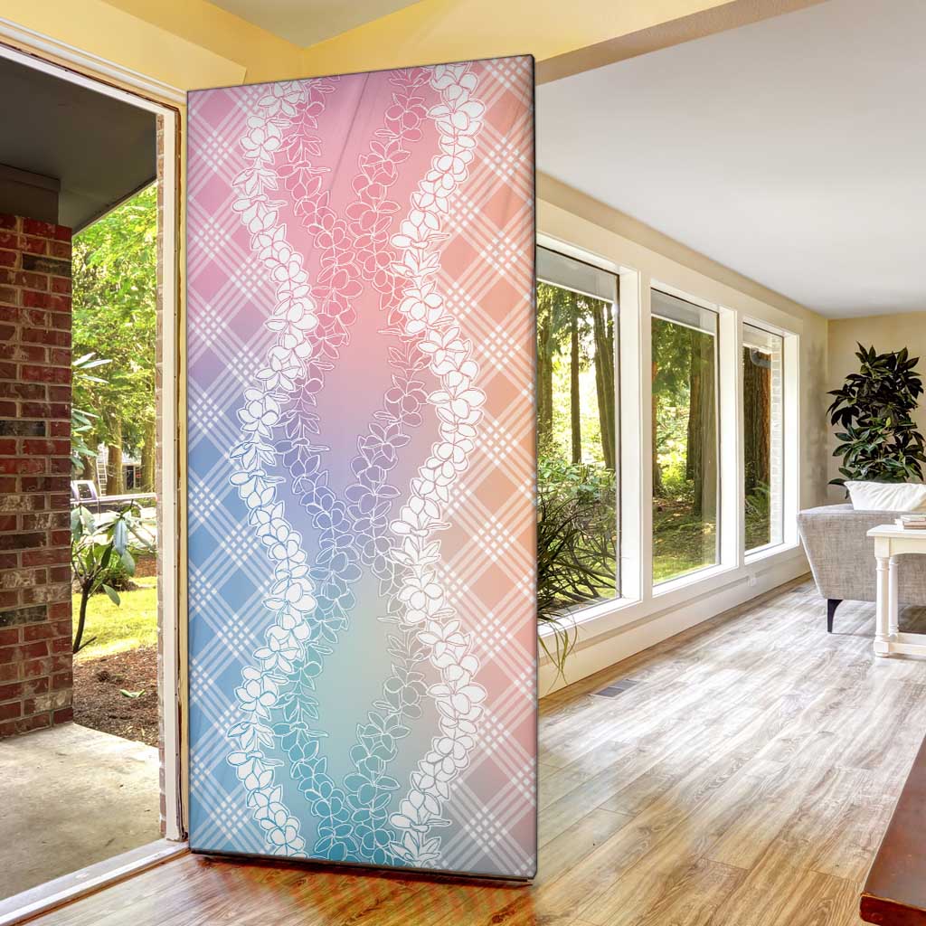 Hawaii Aloha Plumeria Lei Pastel Candy Palaka Door Cover LT7 - Polynesian Pride