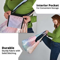 Hawaii Aloha Plumeria Lei Pastel Candy Palaka Grocery Bag - Polynesian Pride