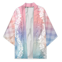 Hawaii Aloha Plumeria Lei Pastel Candy Palaka Kimono LT7 Unisex Pastel - Polynesian Pride