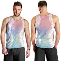 Hawaii Aloha Plumeria Lei Pastel Candy Palaka Men Tank Top LT7 - Polynesian Pride