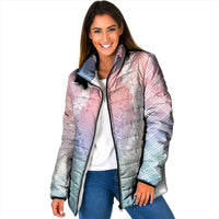 Hawaii Aloha Plumeria Lei Pastel Candy Palaka Padded Jacket LT7 Women Pastel - Polynesian Pride