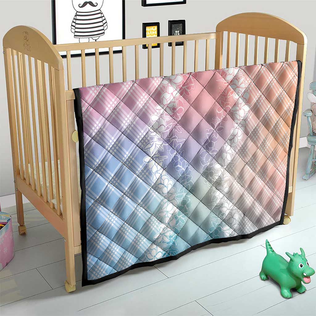 Hawaii Aloha Plumeria Lei Pastel Candy Palaka Quilt - Polynesian Pride