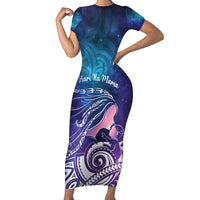 New Zealand Mother's Day Family Matching Short Sleeve Bodycon Dress and Hawaiian Shirt Maori Hari Ra Mama
