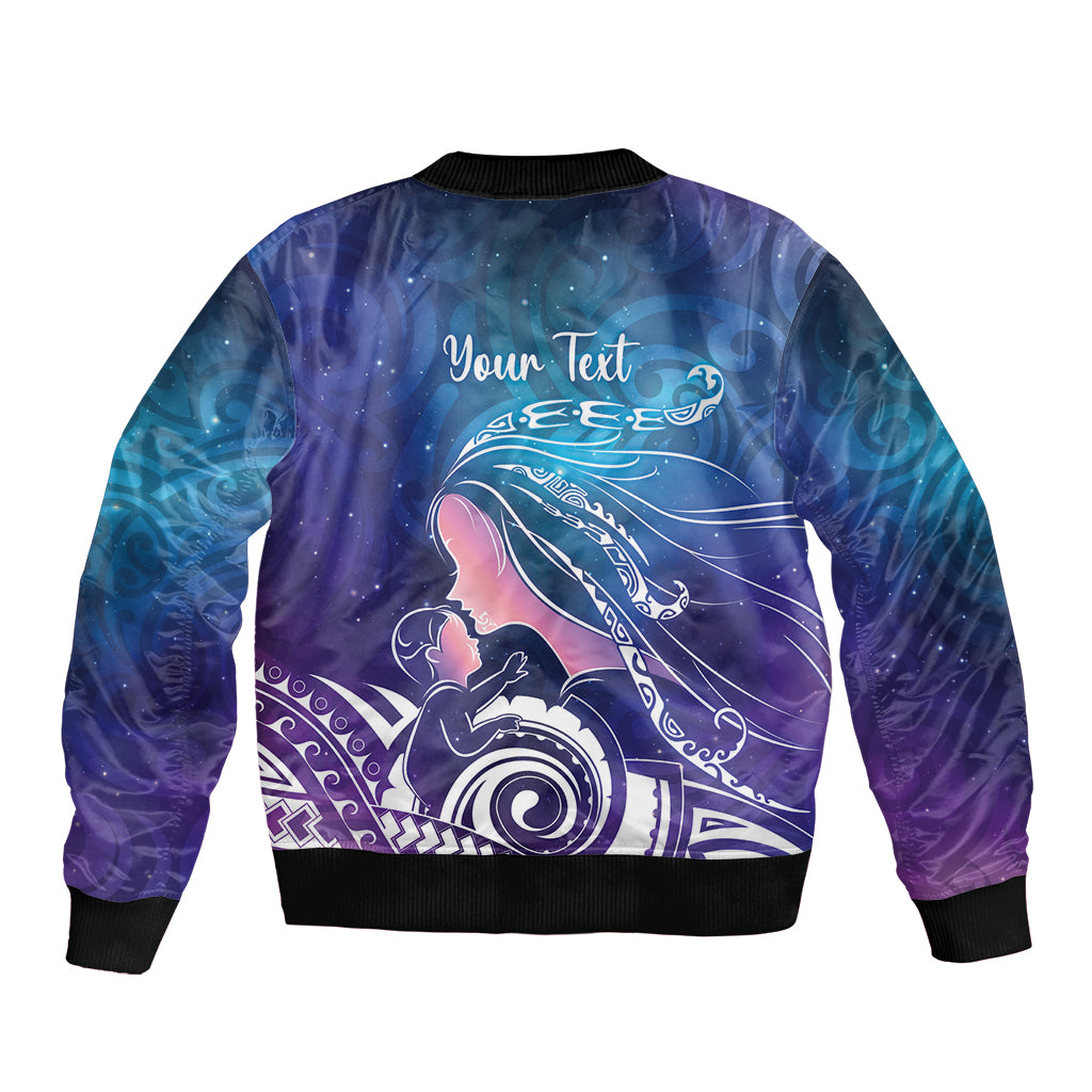 New Zealand Mother's Day Sleeve Zip Bomber Jacket Maori Hari Ra Mama LT7 - Polynesian Pride