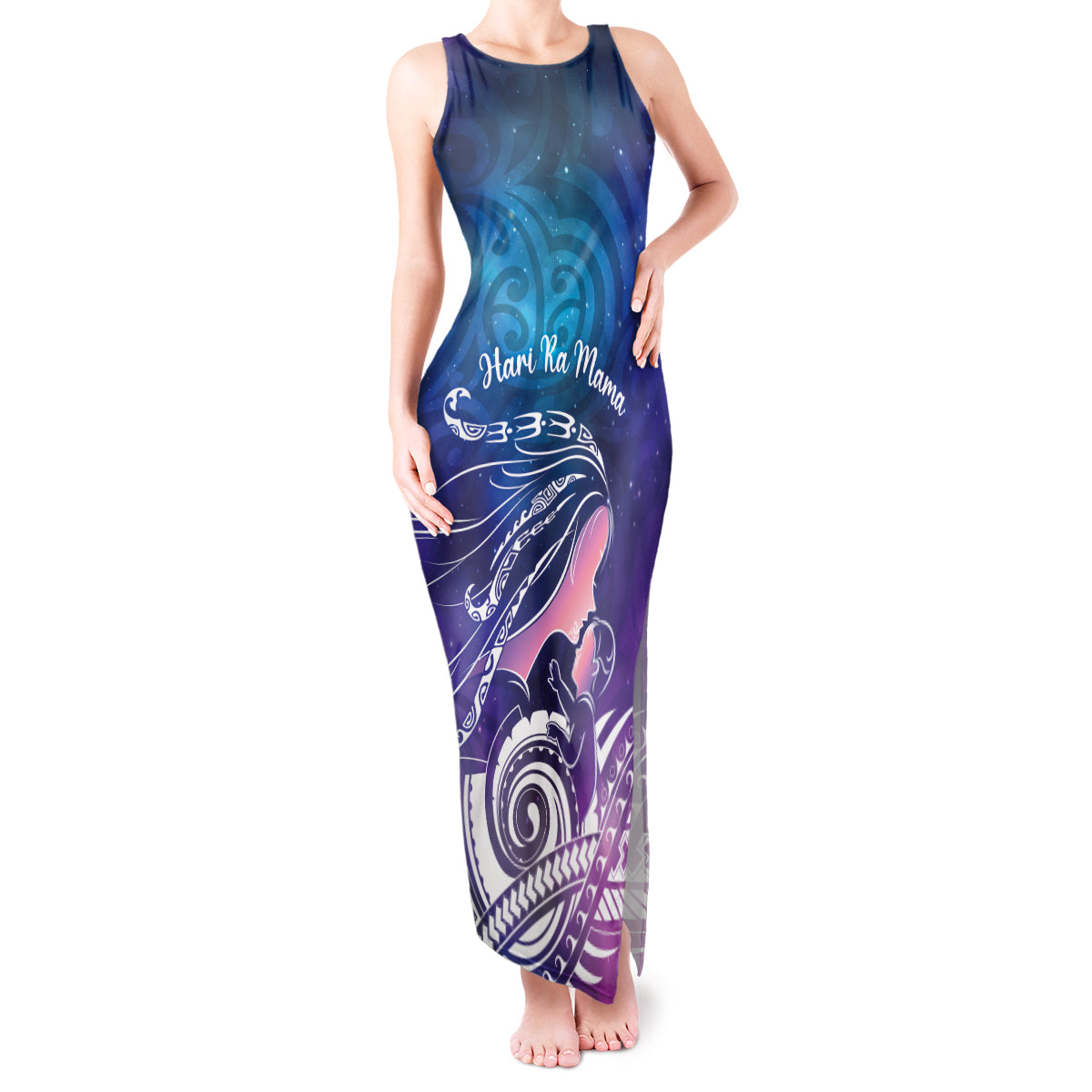 New Zealand Mother's Day Tank Maxi Dress Maori Hari Ra Mama