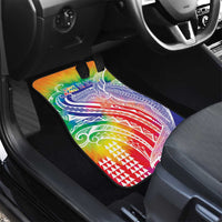 Aloha Pride Rainbow Tie Dye Car Mats Humpback Whale - Love is Love LT7 - Polynesian Pride