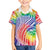Aloha Pride Rainbow Tie Dye Family Matching Off Shoulder Short Dress and Hawaiian Shirt Humpback Whale - Love is Love