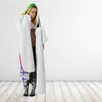 Aloha Pride Rainbow Tie Dye Hooded Blanket Humpback Whale - Love is Love LT7 - Polynesian Pride