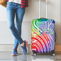 Aloha Pride Rainbow Tie Dye Luggage Cover Humpback Whale - Love is Love