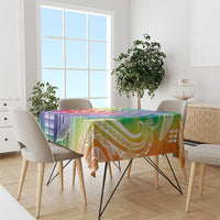 Aloha Pride Rainbow Tie Dye Tablecloth Humpback Whale - Love is Love LT7 - Polynesian Pride